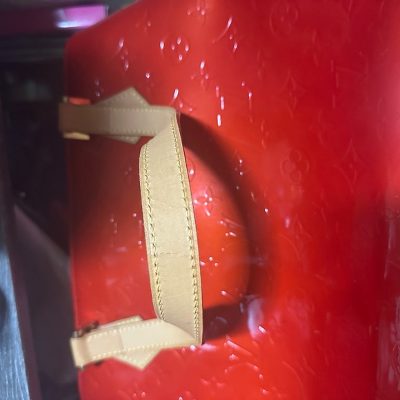 Vintage Louis Vuitton Vernis Red Houston Tote - Picture 15 of 16